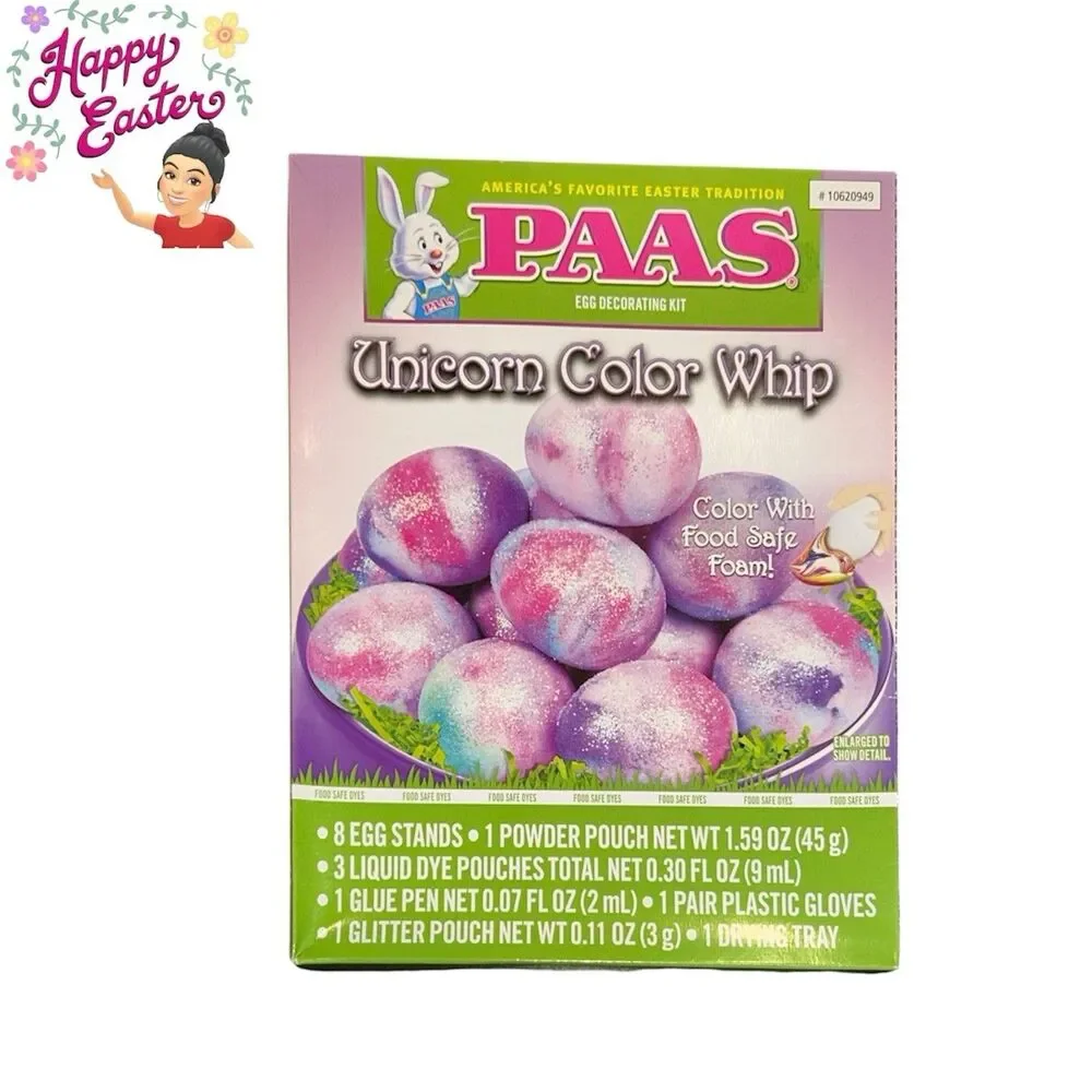 4x PAAS Easter Egg Coloring Kits and Stickers
